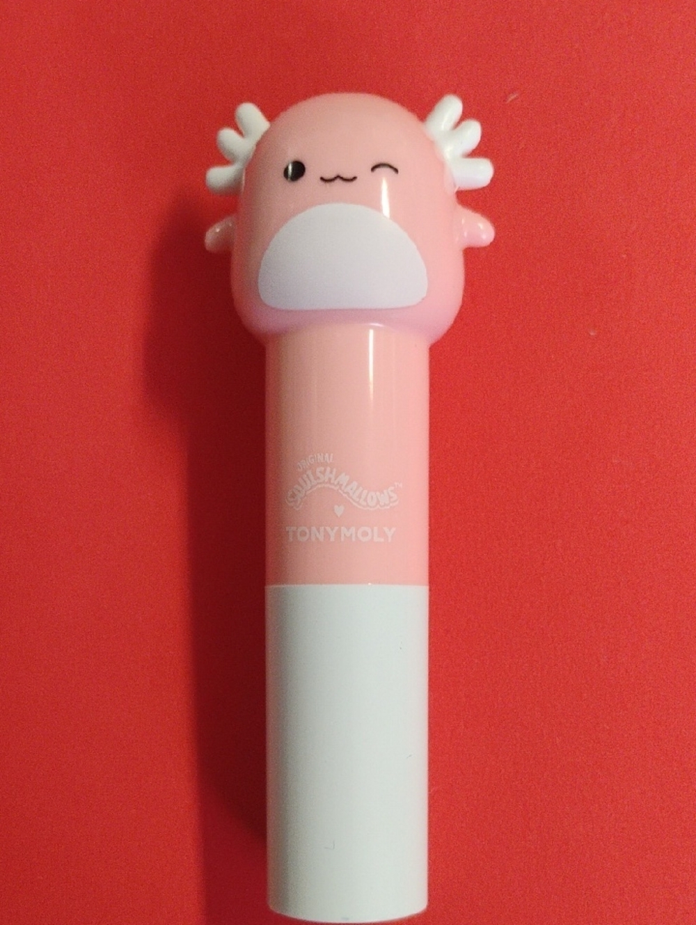 TONYMOLY Marshmallow Lip Balm — Pink & White Kawaii Tube